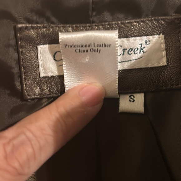 NWOT Bronze soft leather jacket - Coldwater Creek - Size Small - Picture 7 of 13